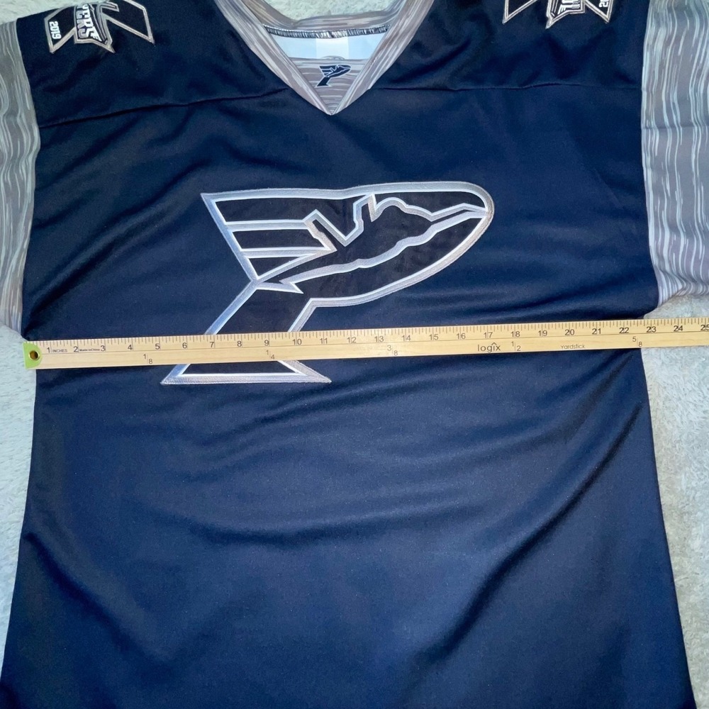OT Sports Men's Navy Blue Ice Hockey Jersey Size M Made in USA - Picture 5 of 7